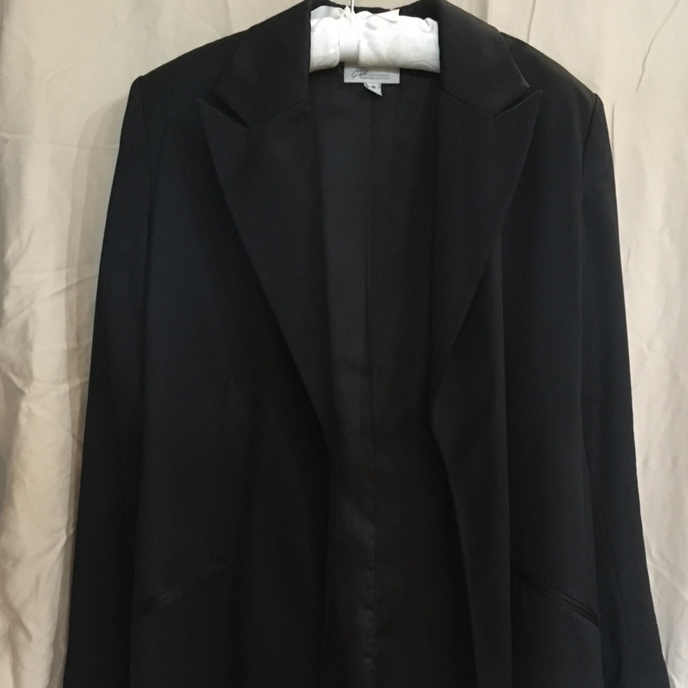 Black Silk Duster Jacket